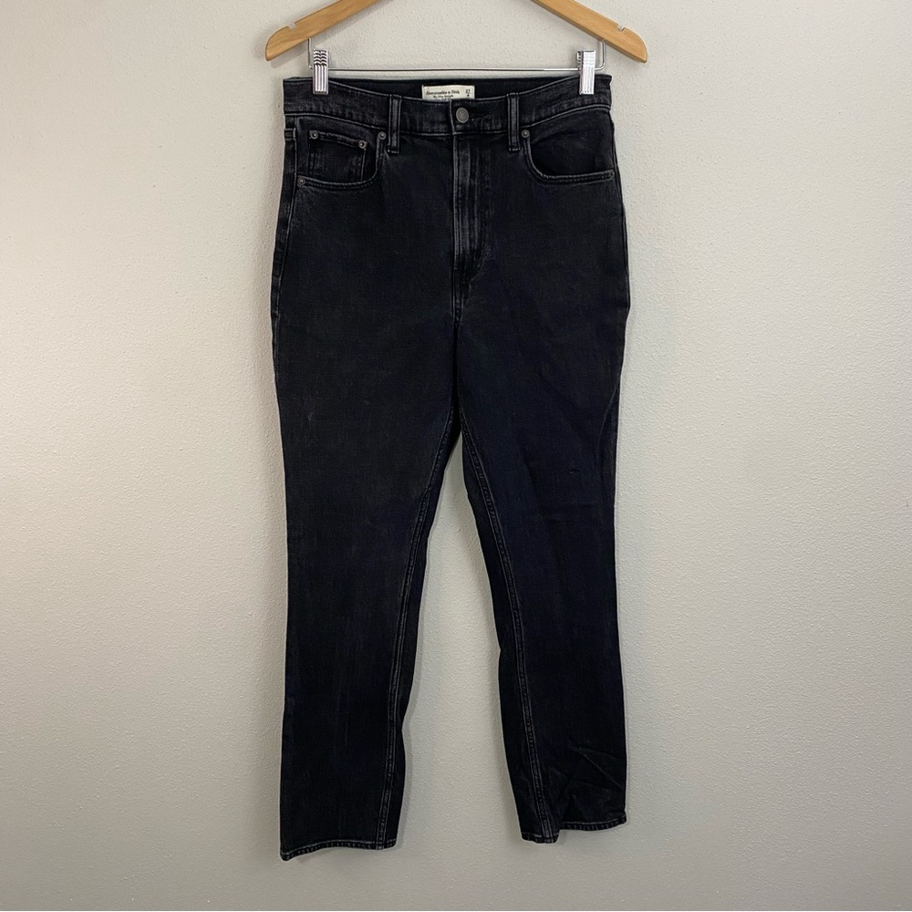 Abercrombie and Fitch The Slim Straight Ultra High‎ Rise Black Jean Women’s 27/4